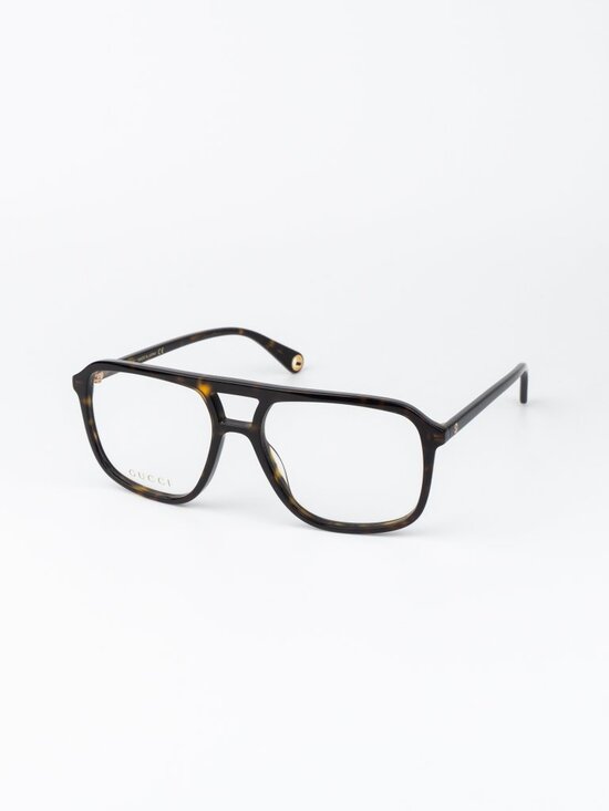 Gucci Women Eyeglasses Havana Pilot GG1078O 003 NEW AUTHENTIC main image 9